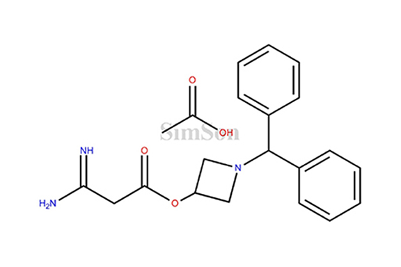 3-Amino-3-iminopropanoic acid 1-(diphenylmethyl)-3-azetidinyl ester acetate