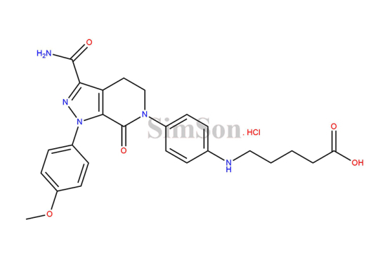 5-({4-[3-carbamoyl-1-(4-methoxyphenyl)-7-oxo-1H,4H,5H,6H,7H-pyrazolo[3,4-c]pyridin-6-yl]phenyl}amino)pentanoic acid hydrochloride