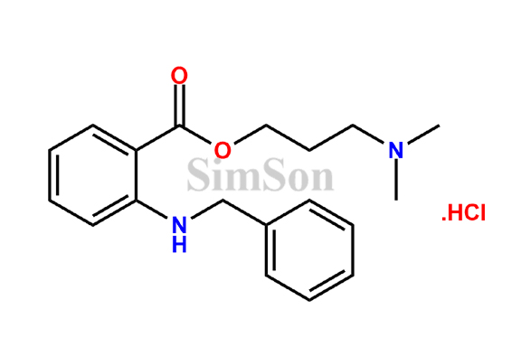 3-Dimethylaminopropyl-2-benzylaminobenzoate Hydrochloride