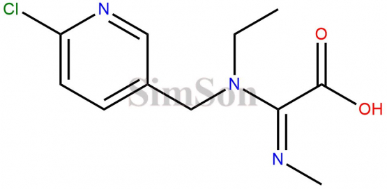 2-(((6-chloropyridin-3-yl)methyl)(ethyl)amino)-2-(methylimino)acetic acid